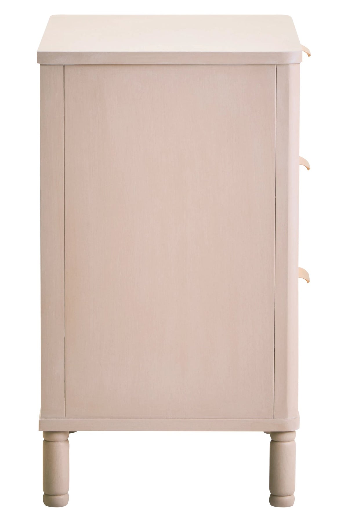Savoy Reed Detail Taupe Three Drawer Wooden Chest