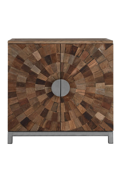 Bexhill Large Recycled Elm Wood 2 Door Cabinet