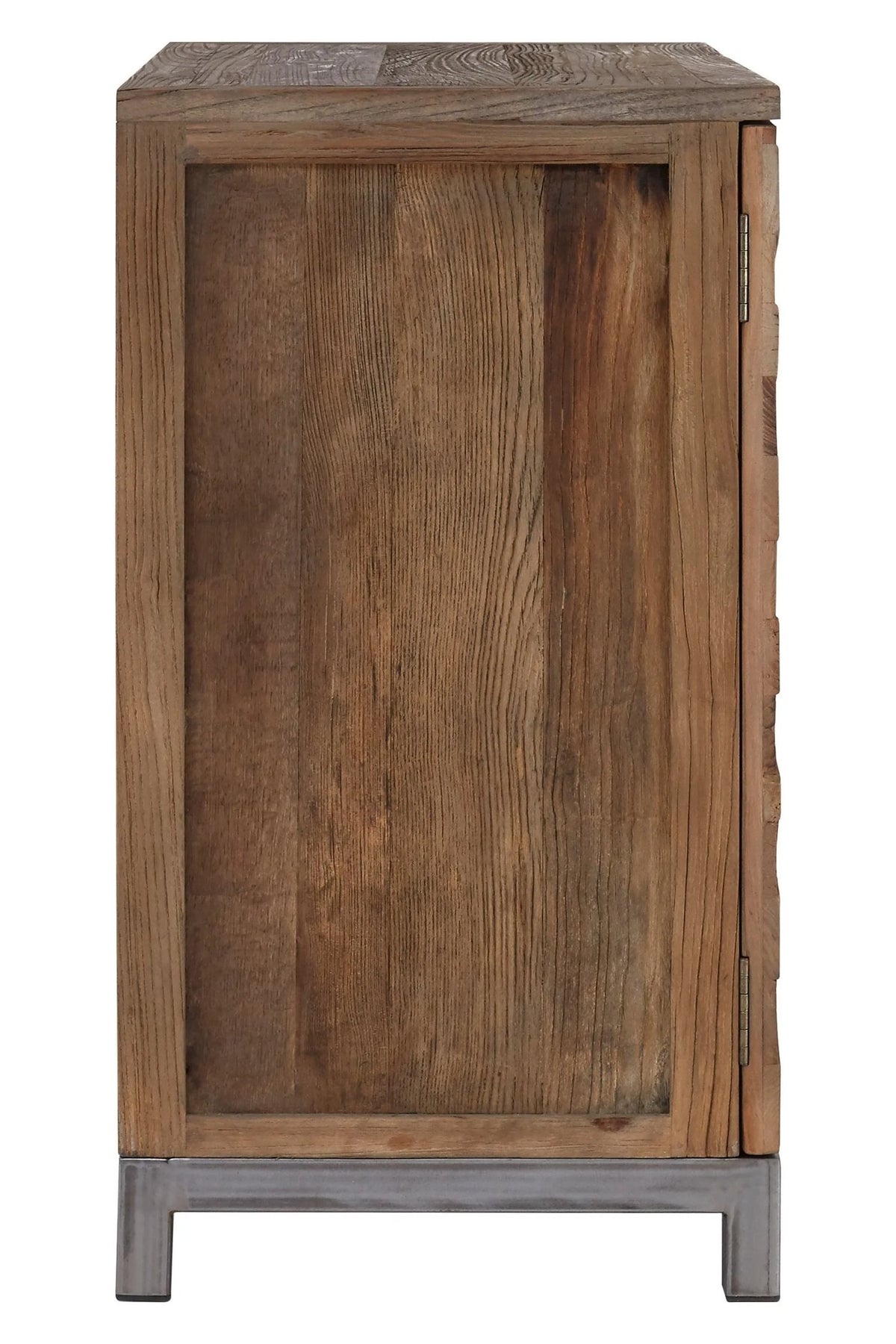 Bexhill Large Recycled Elm Wood 2 Door Cabinet