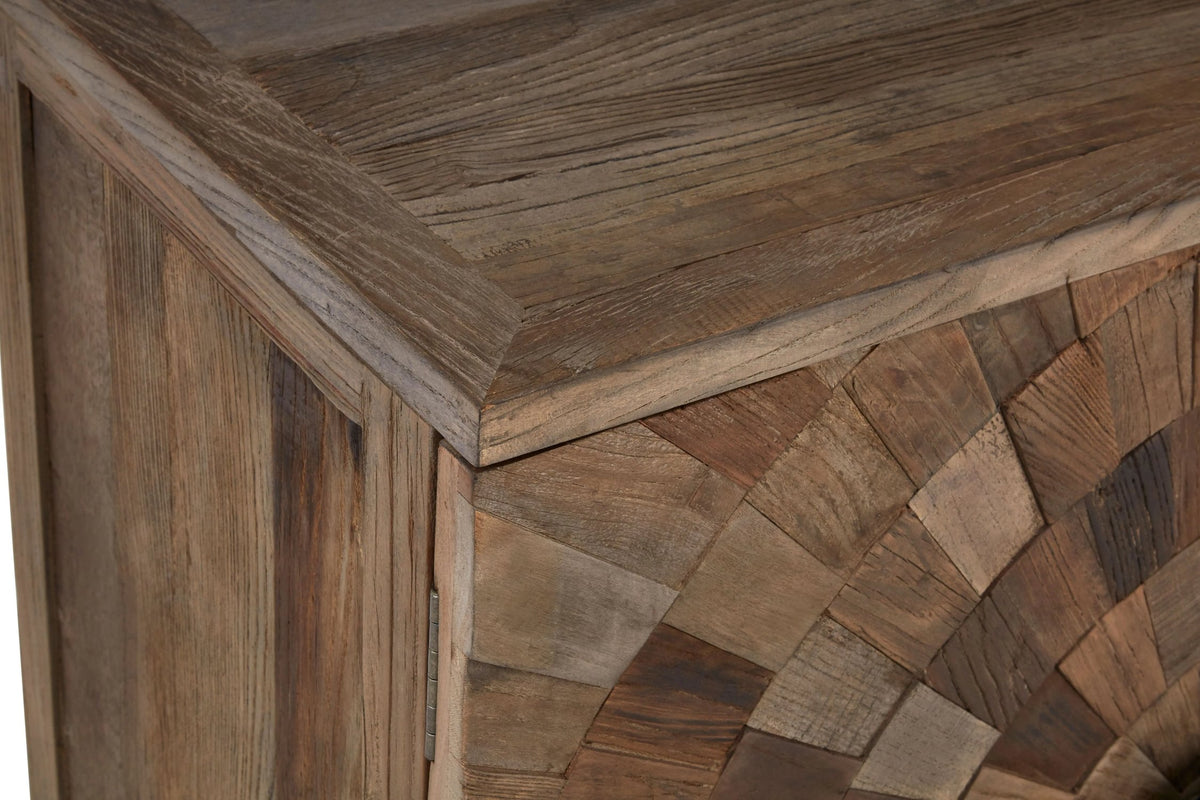 Bexhill Large Recycled Elm Wood 2 Door Cabinet