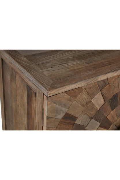 Bexhill Large Recycled Elm Wood 2 Door Cabinet