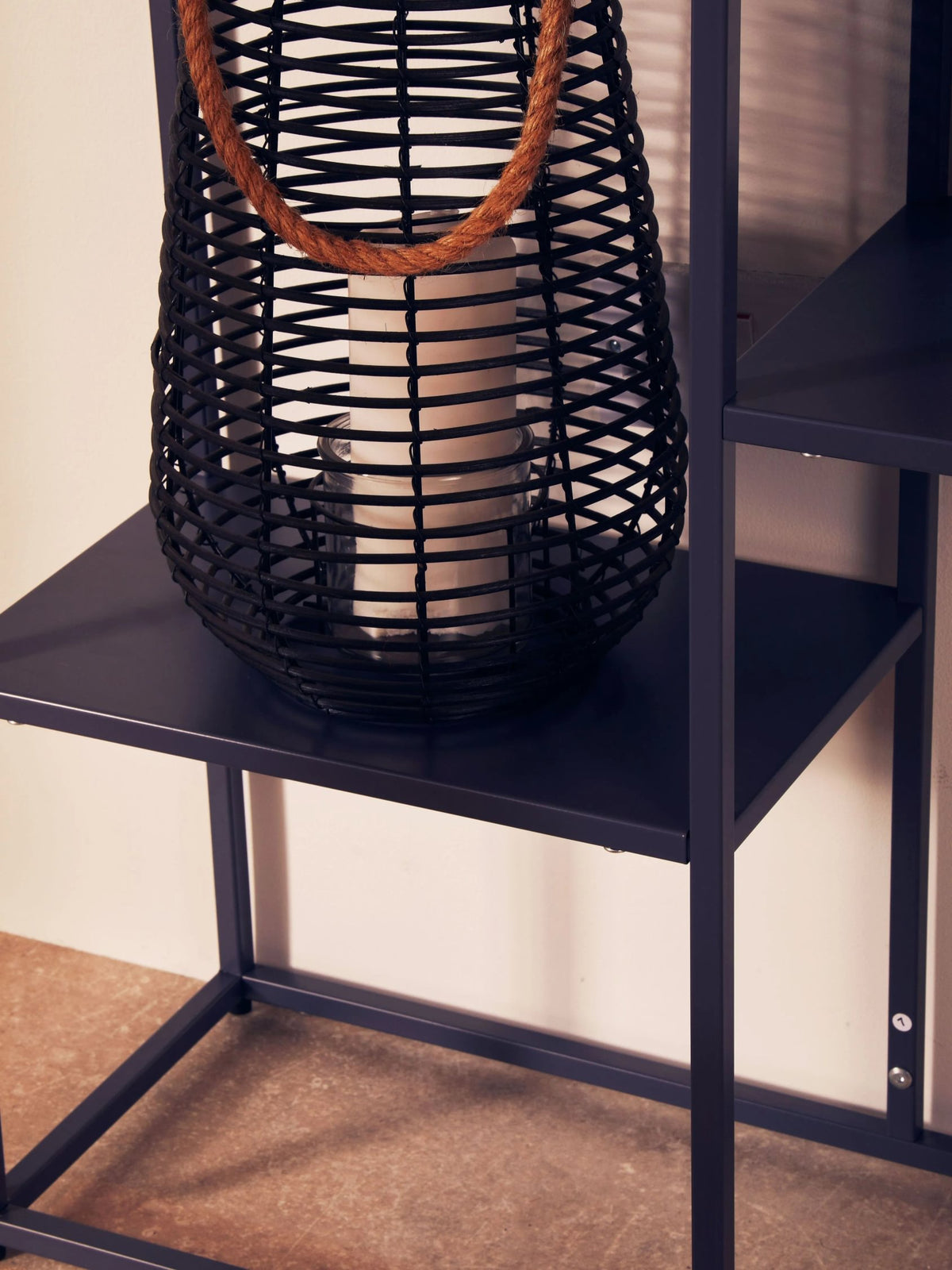 Oxford Grey Metal Three Tier Shelf Unit