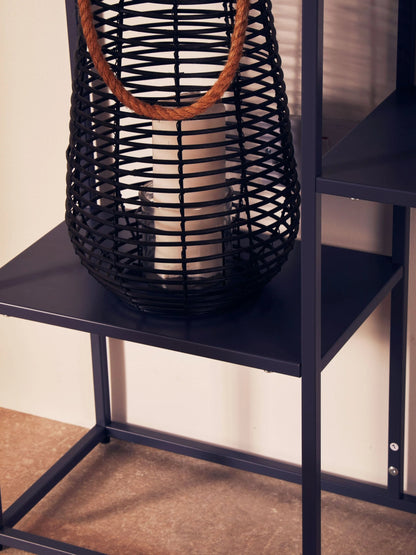 Oxford Grey Metal Three Tier Shelf Unit