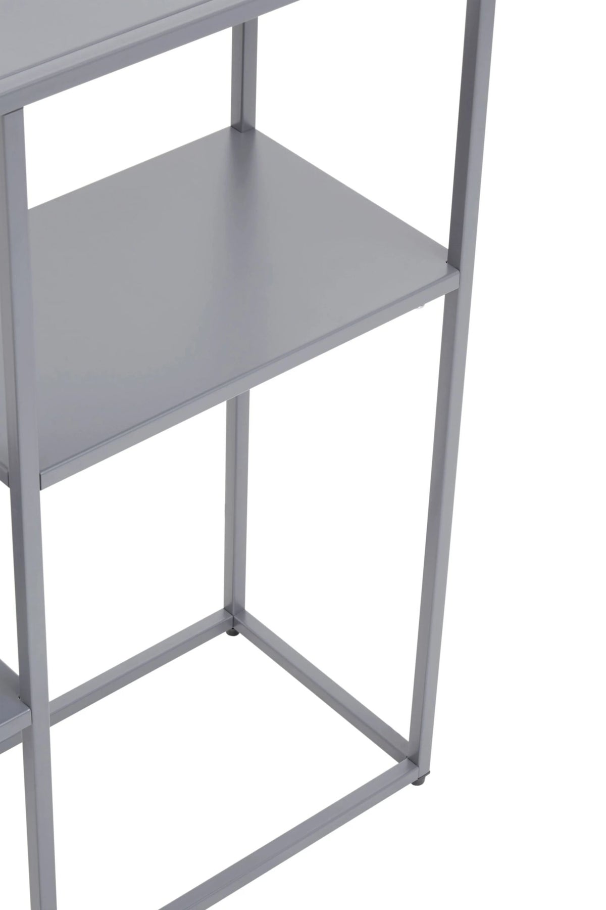 Oxford Grey Metal Three Tier Shelf Unit