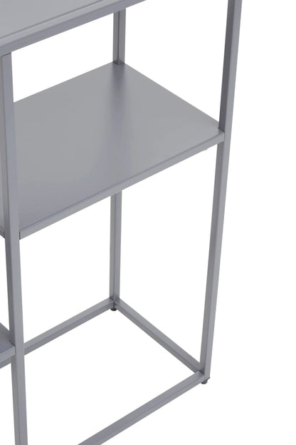 Oxford Grey Metal Three Tier Shelf Unit