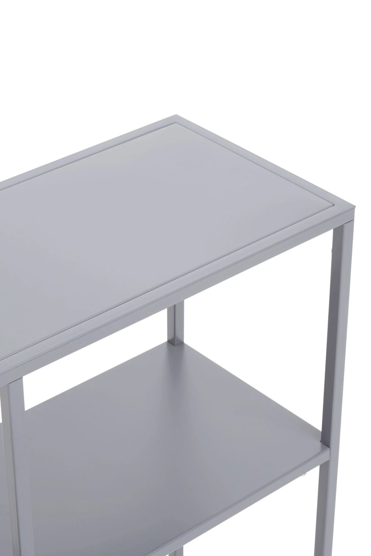 Oxford Grey Metal Three Tier Shelf Unit