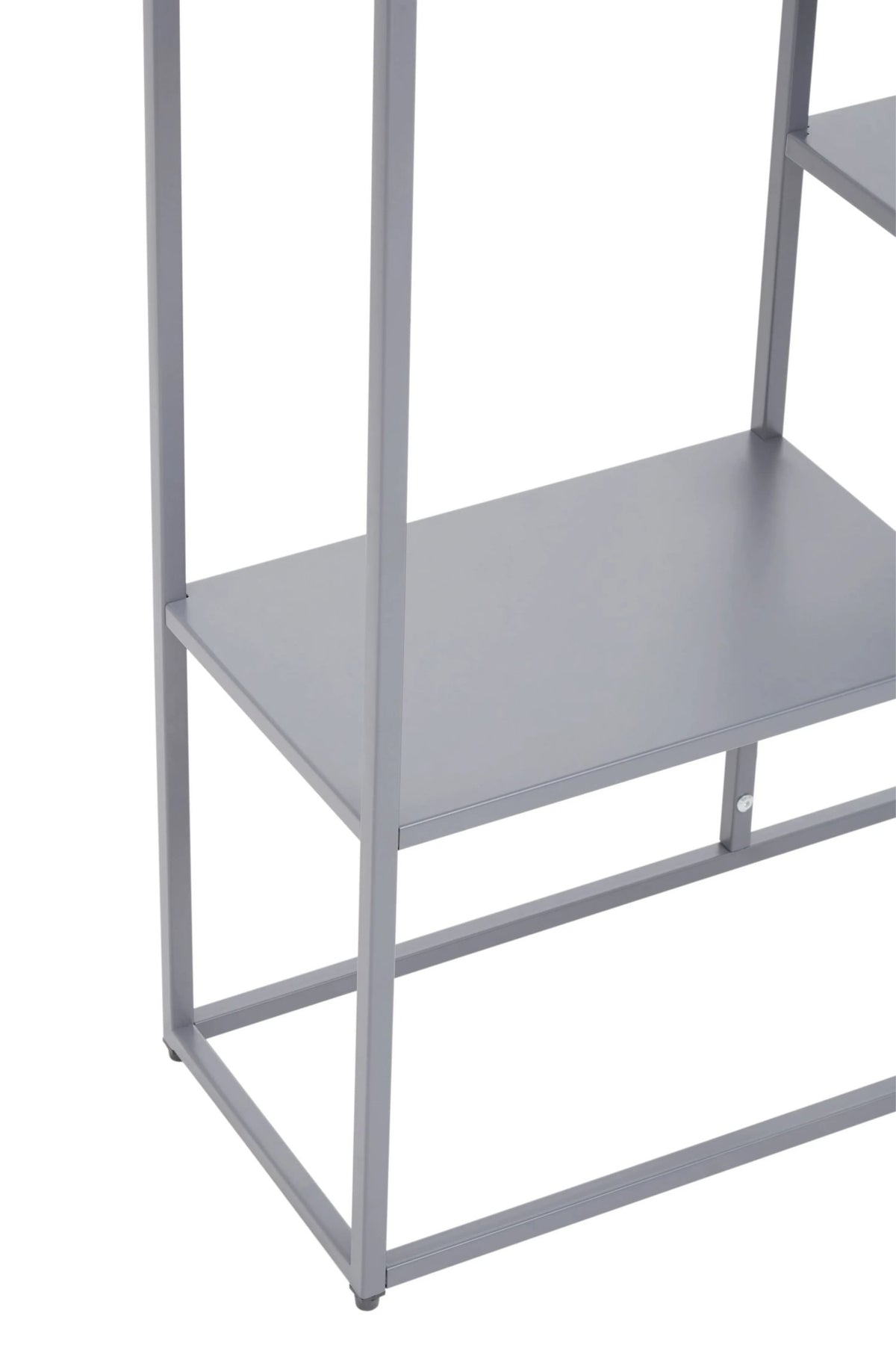 Oxford Grey Metal Three Tier Shelf Unit