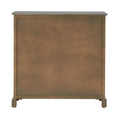 Savoy Grey Wash Rattan and Wooden Two Door Sideboard