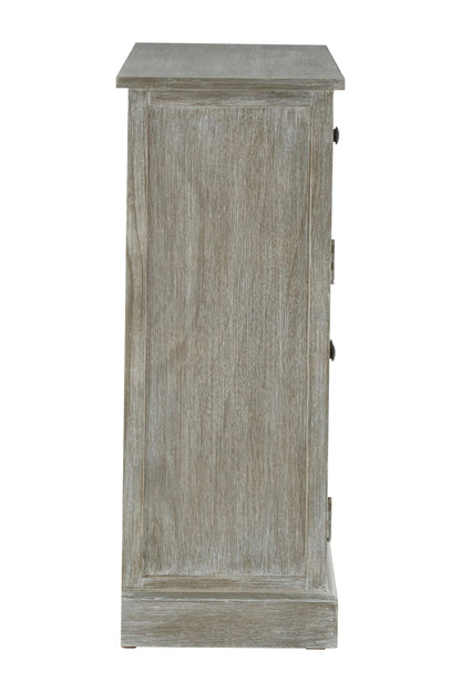 Savoy Grey Wash Rattan and Wooden Two Door Sideboard