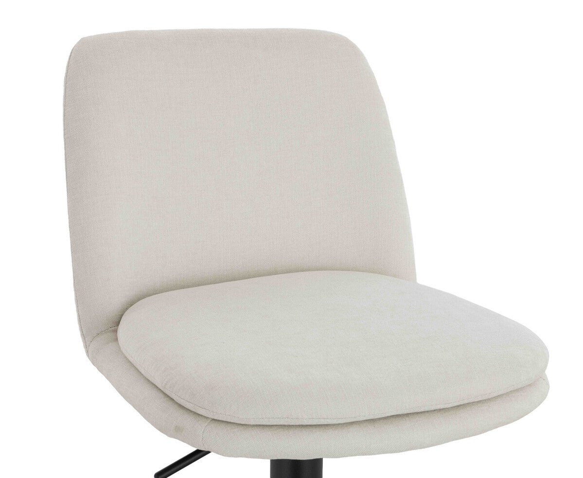 Chichester Set of 2 Textured Fabric Cushioned Bar Chairs 