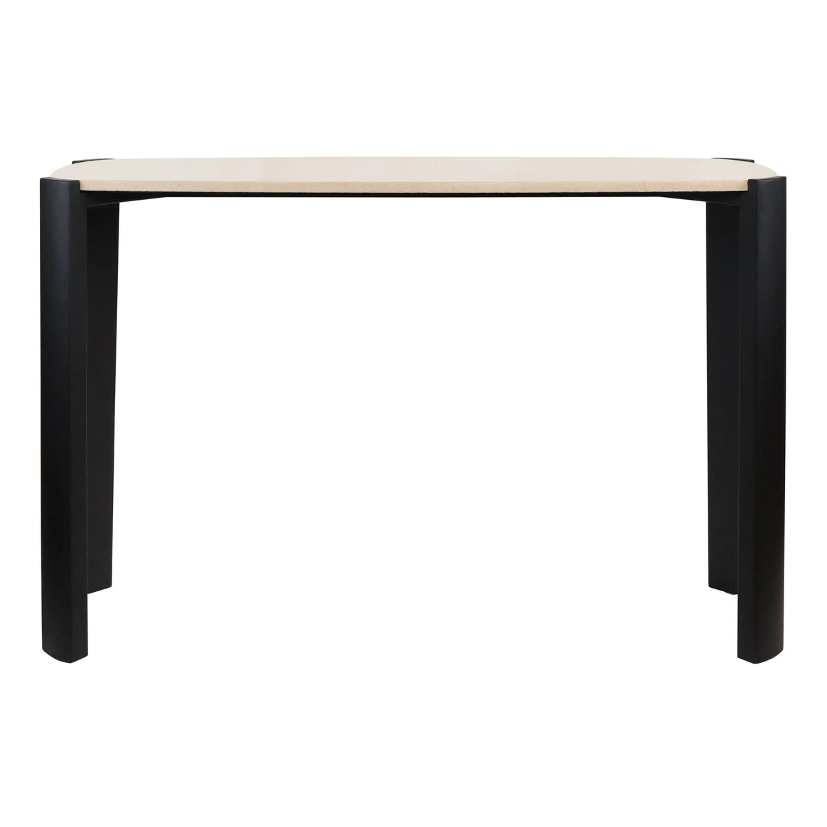 Yarm Marble Top and Acacia Wood Console Table 