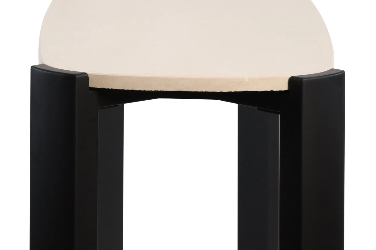 Yarm Marble Top and Acacia Wood Console Table 