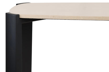 Yarm Marble Top and Acacia Wood Console Table 