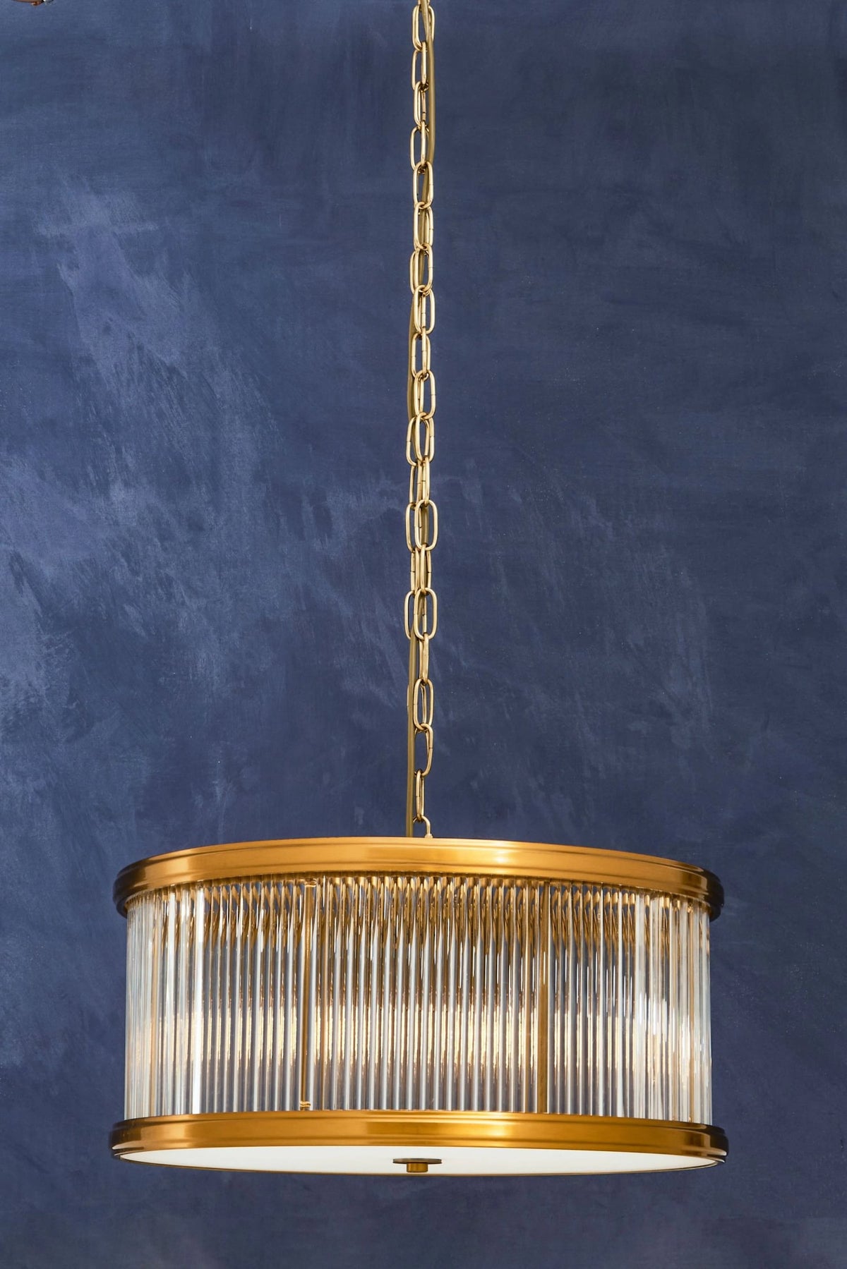 Vienna Bronze 6 Bulb Glass Pendant Light