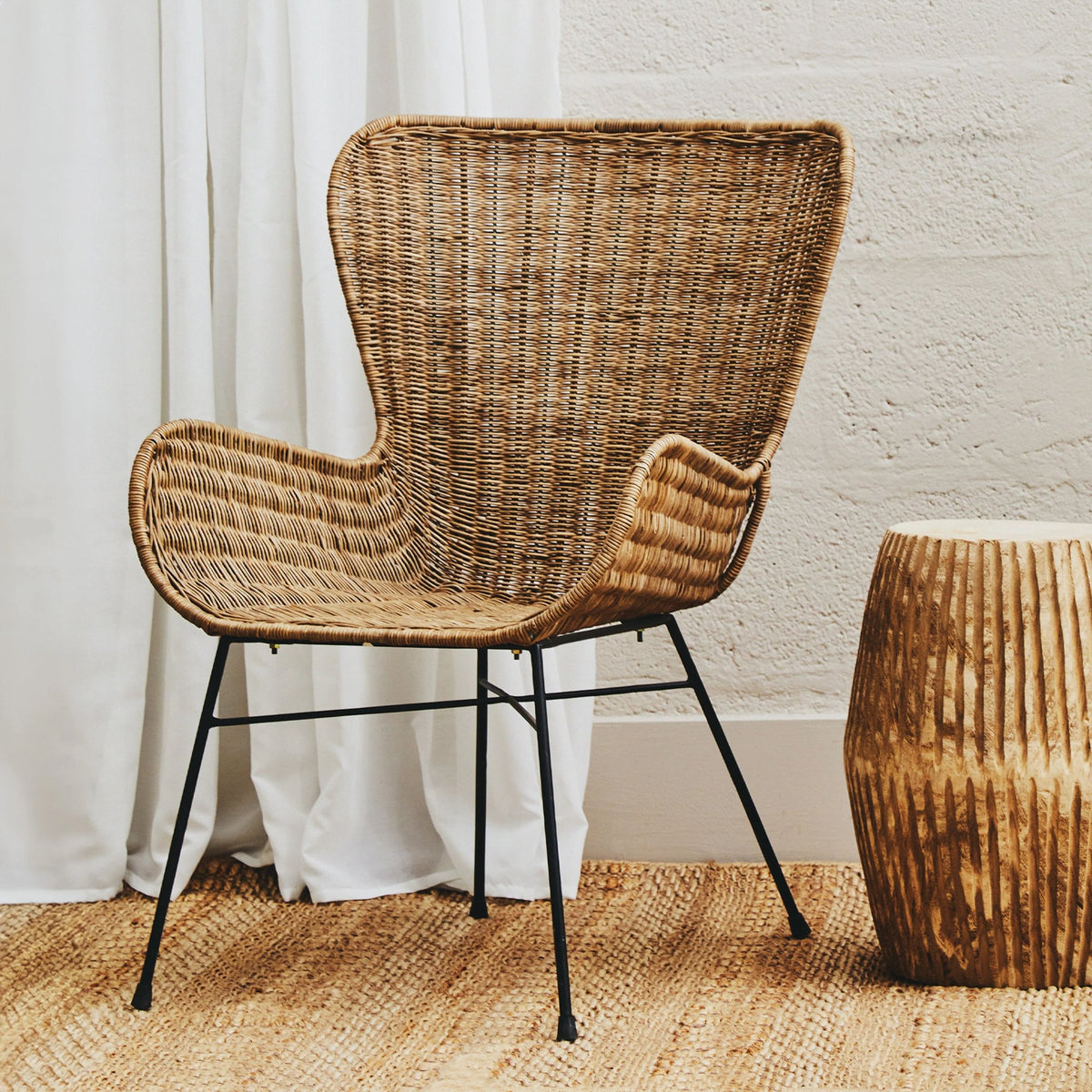 Cambridge Grey Wash Rattan Chair