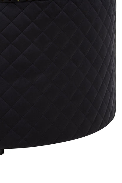 Windsor Round Velvet Ottoman 