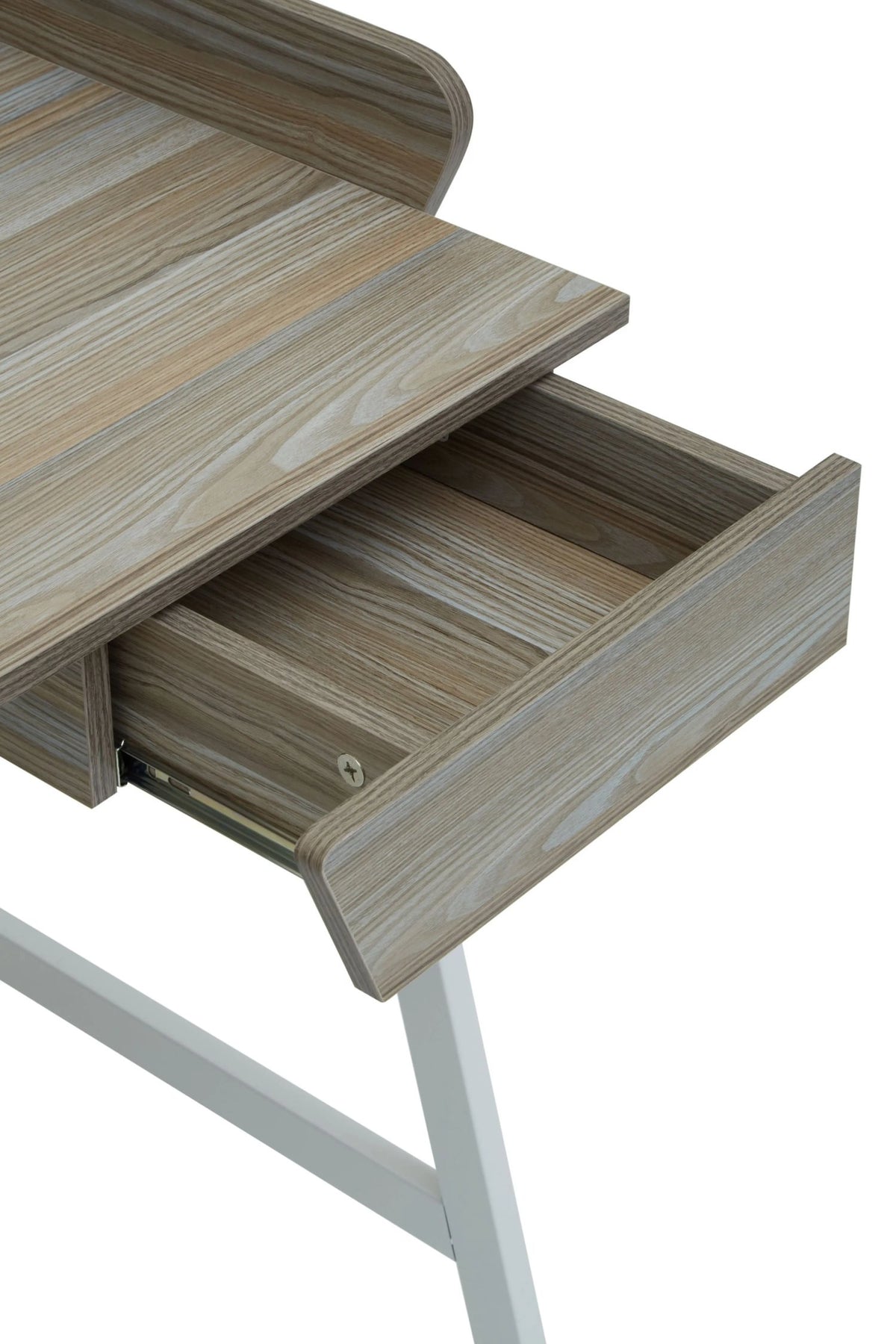 Penzance Light Oak Veneer Desk with 1 Drawer