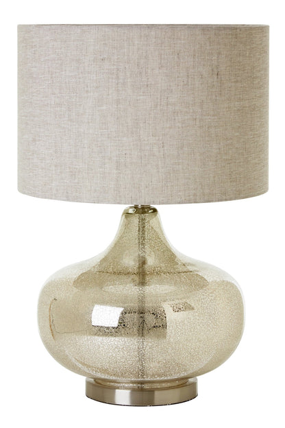 Turin Grey Fabric Shade Table Lamp