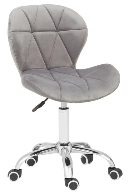 Corfe Velvet Quilted Home Office Chair 